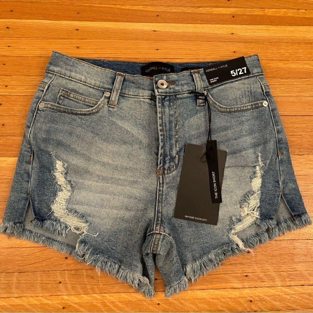 Kendall & Kylie The Icon Short Denim Jean Shorts